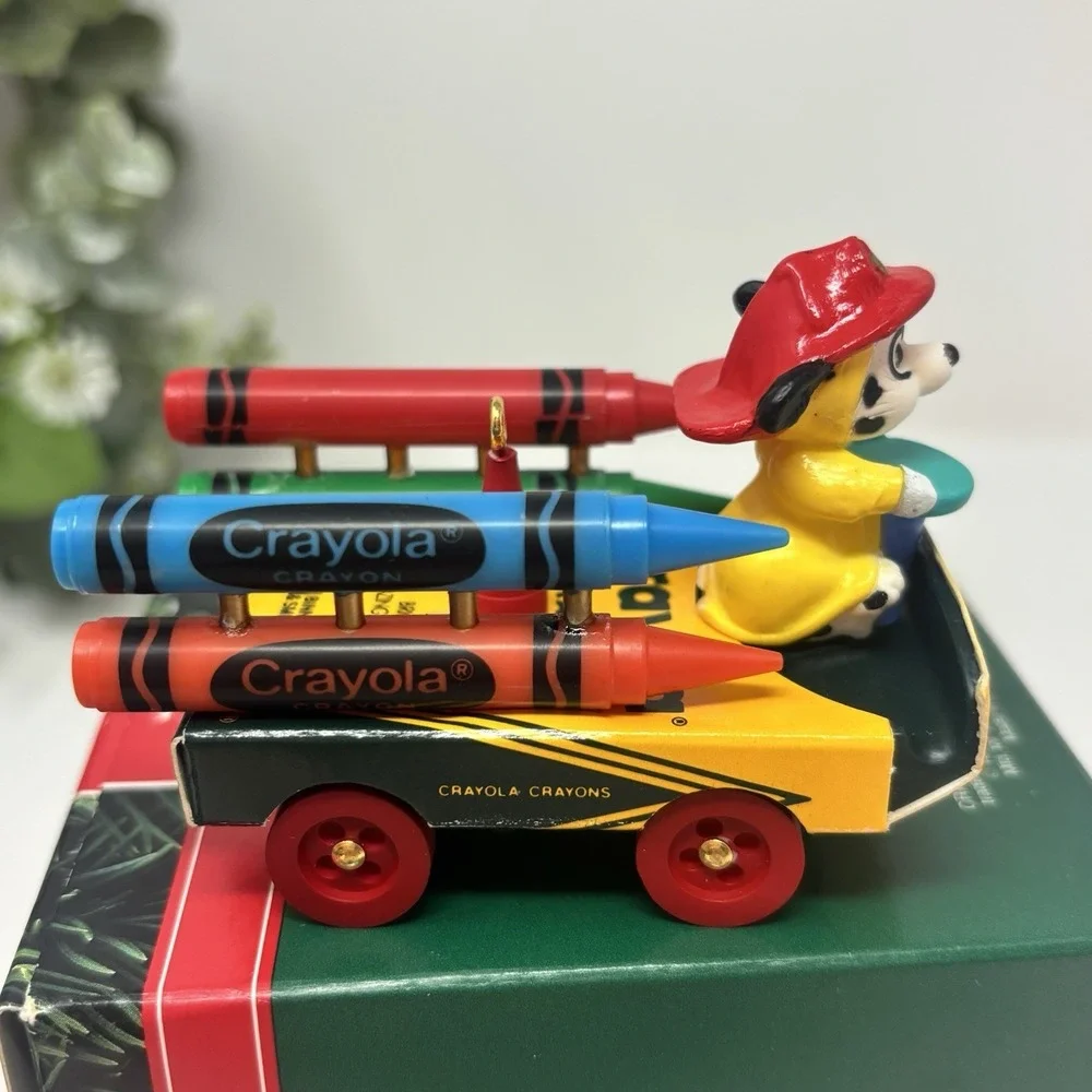 Hallmark Keepsake ornament 1992 Crayola Crayon Bright Blazing Colors Dalmatian 4